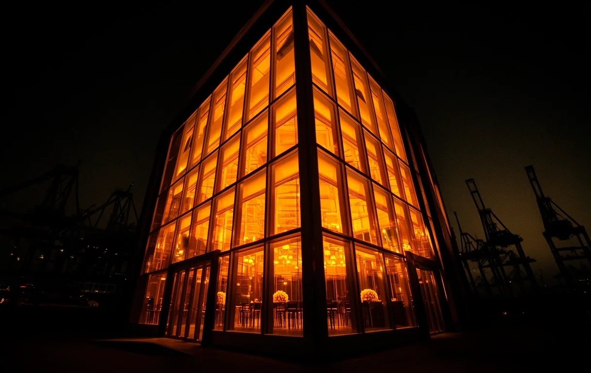Harbor Halls Nacht