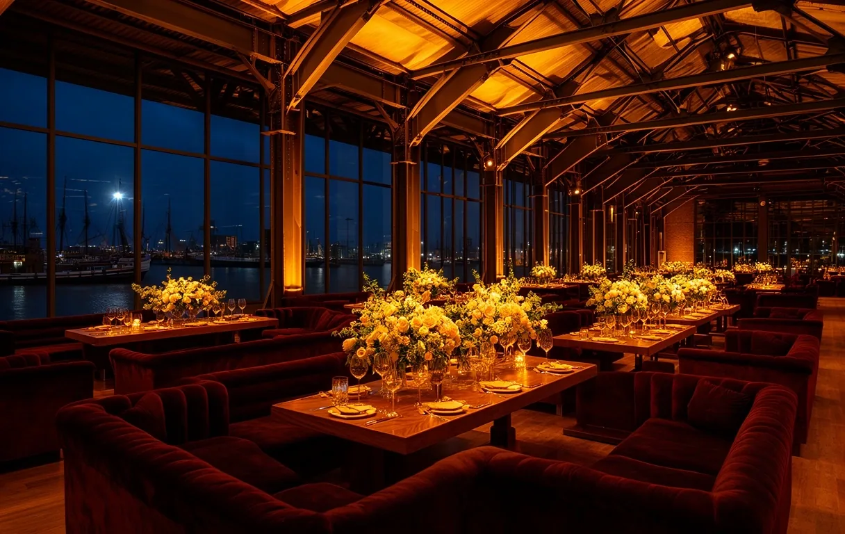 Interieur van de evenementenlocatie