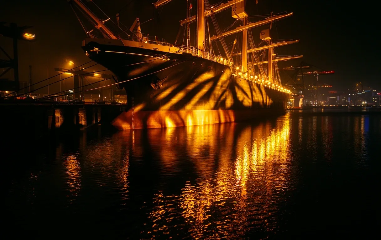Rotterdam Haven Nacht